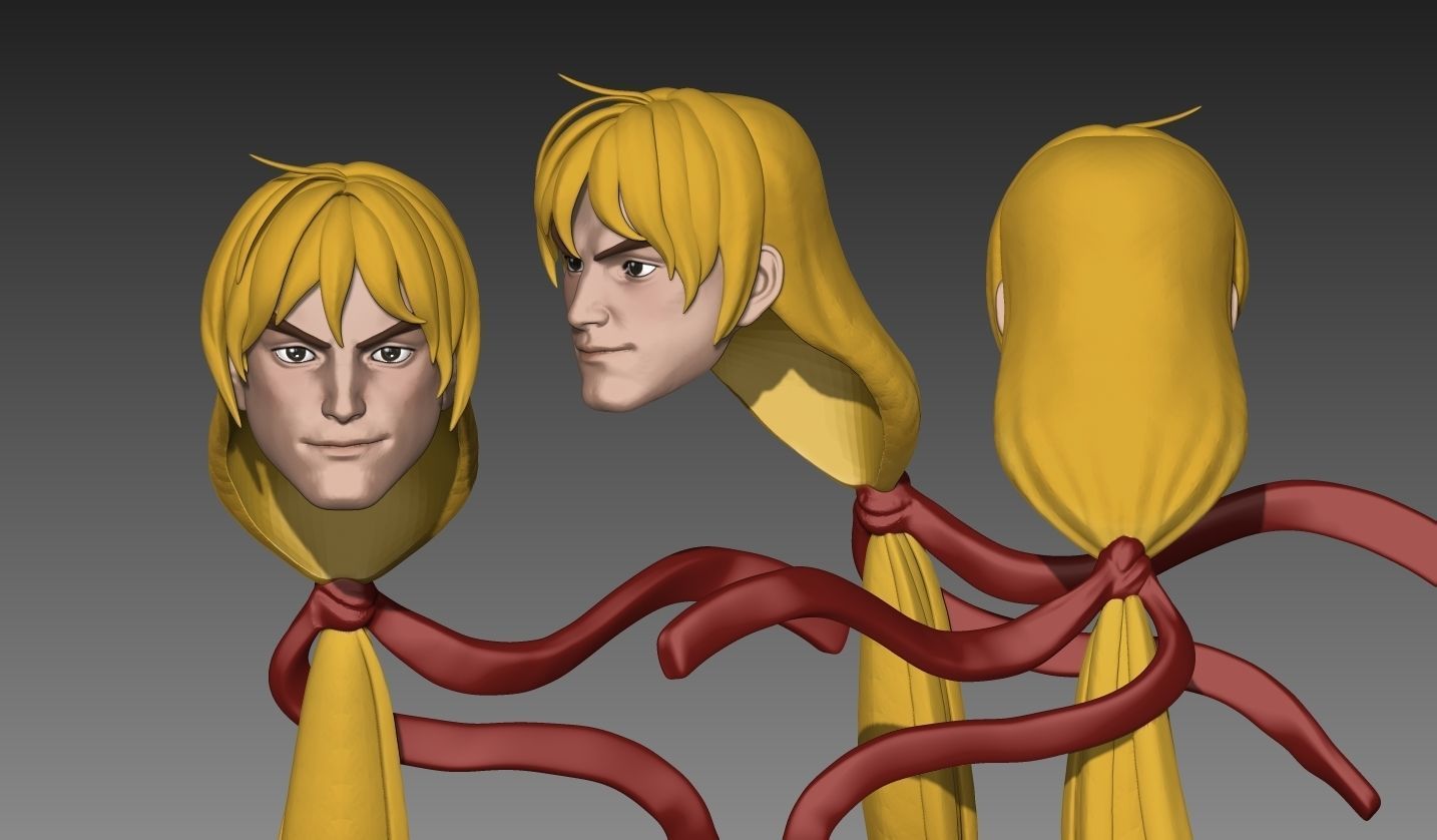 Ken Street Fighter - Headsculpt Storm Collectbles 3D print model_2