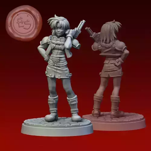 Josette Capua - Trails in the Sky - 32mm 3D Print Miniature