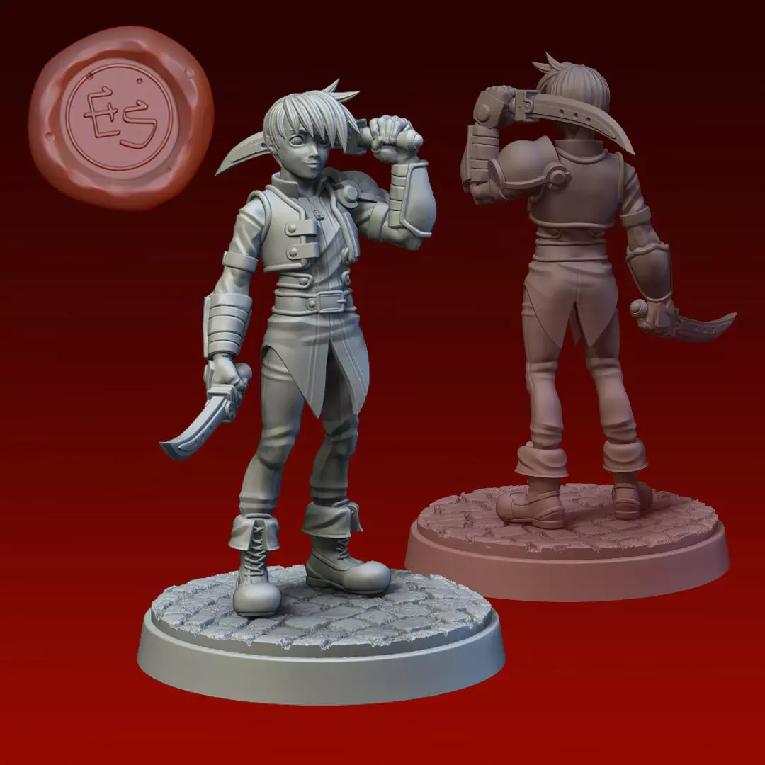 Joshua Bright - Trails in the Sky - 32mm 3D Print Miniature 3D print model_0