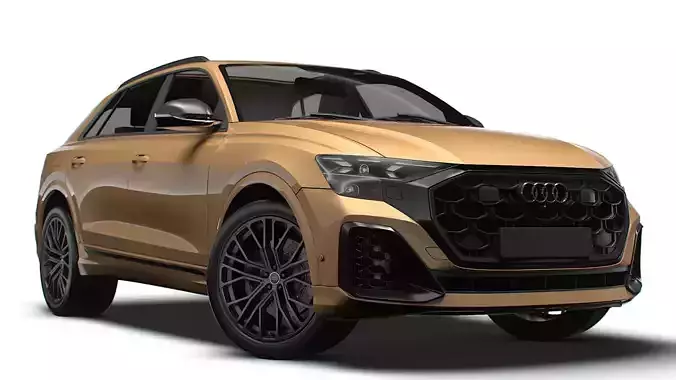 Audi Q8 55 TFSI quattro S line 2024 3D model