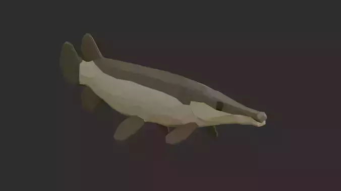 Low Poly Aligator Gar