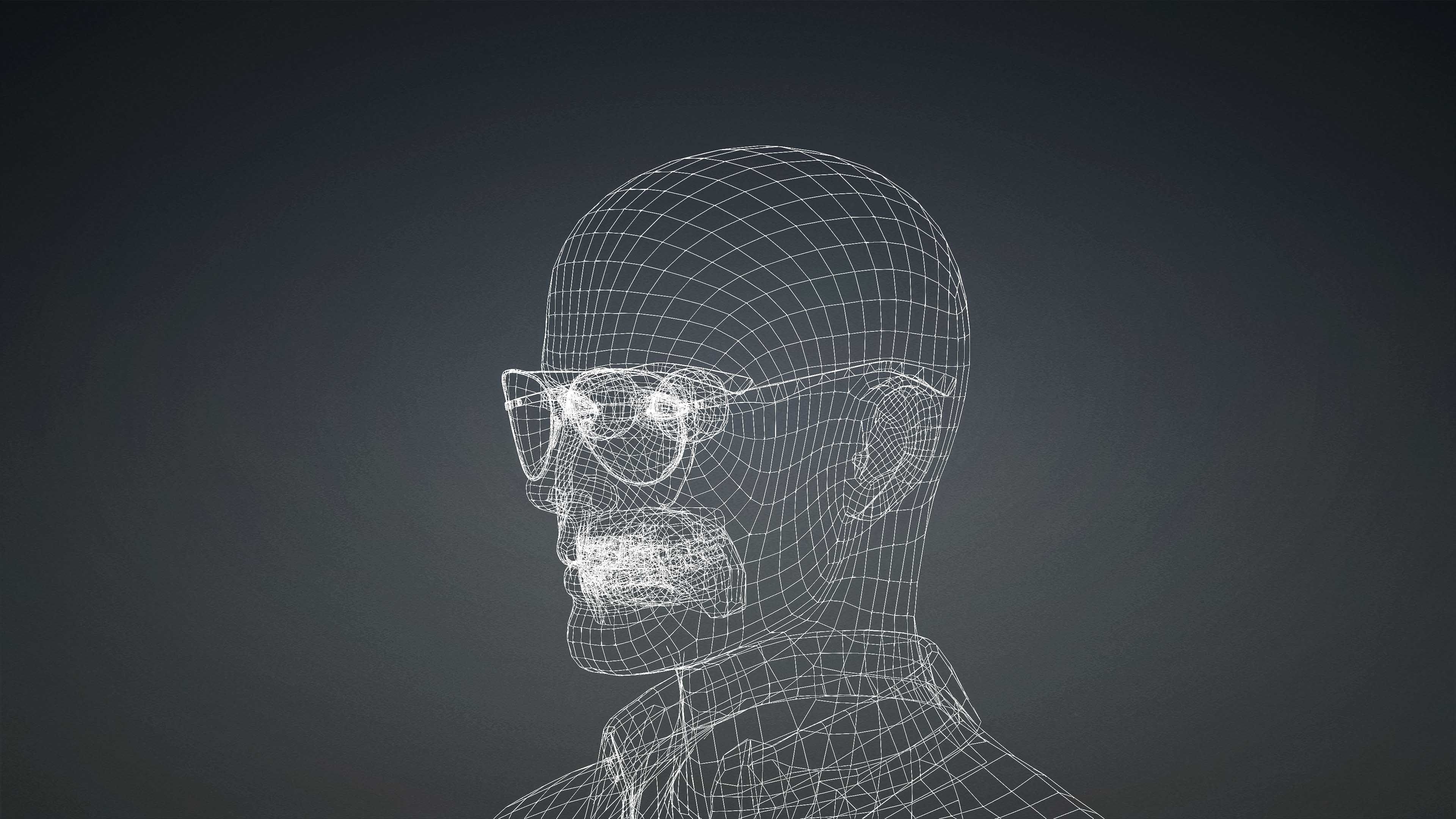 High Quality Male Casual Blue Shirt Low-poly 3D model_11