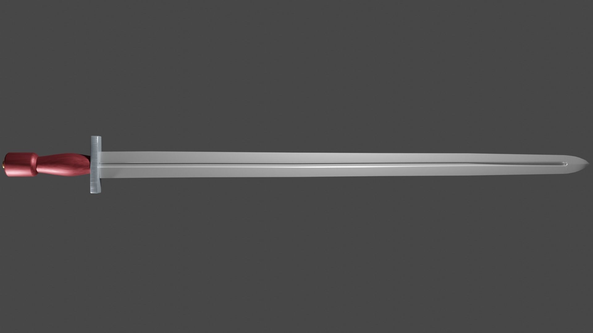 Caroling sword with Xyphos handle Low-poly 3D model_5