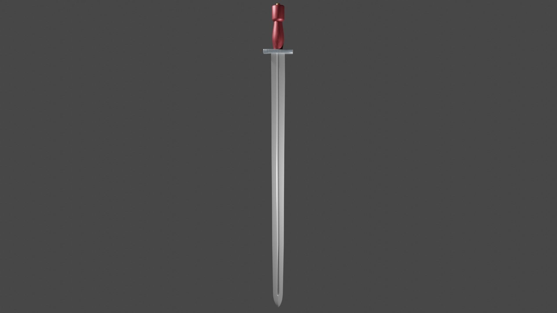 Caroling sword with Xyphos handle Low-poly 3D model_7