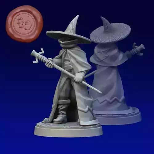 Black Mage - Final Fantasy Tactics - 32mm 3D Print Miniature