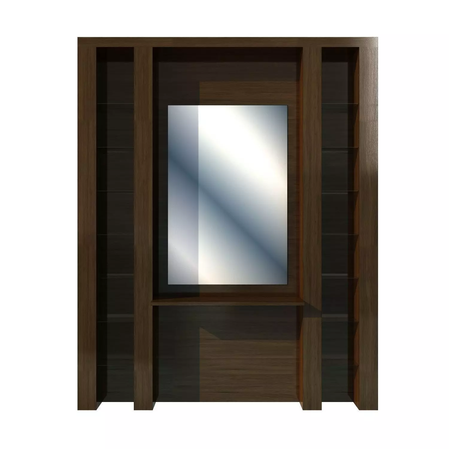 wall cladding with consol 3D model