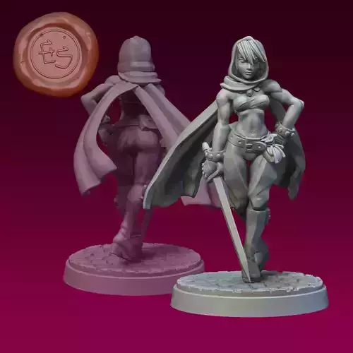 Moriah the Thief - DnD - 32mm 3D Print Miniature