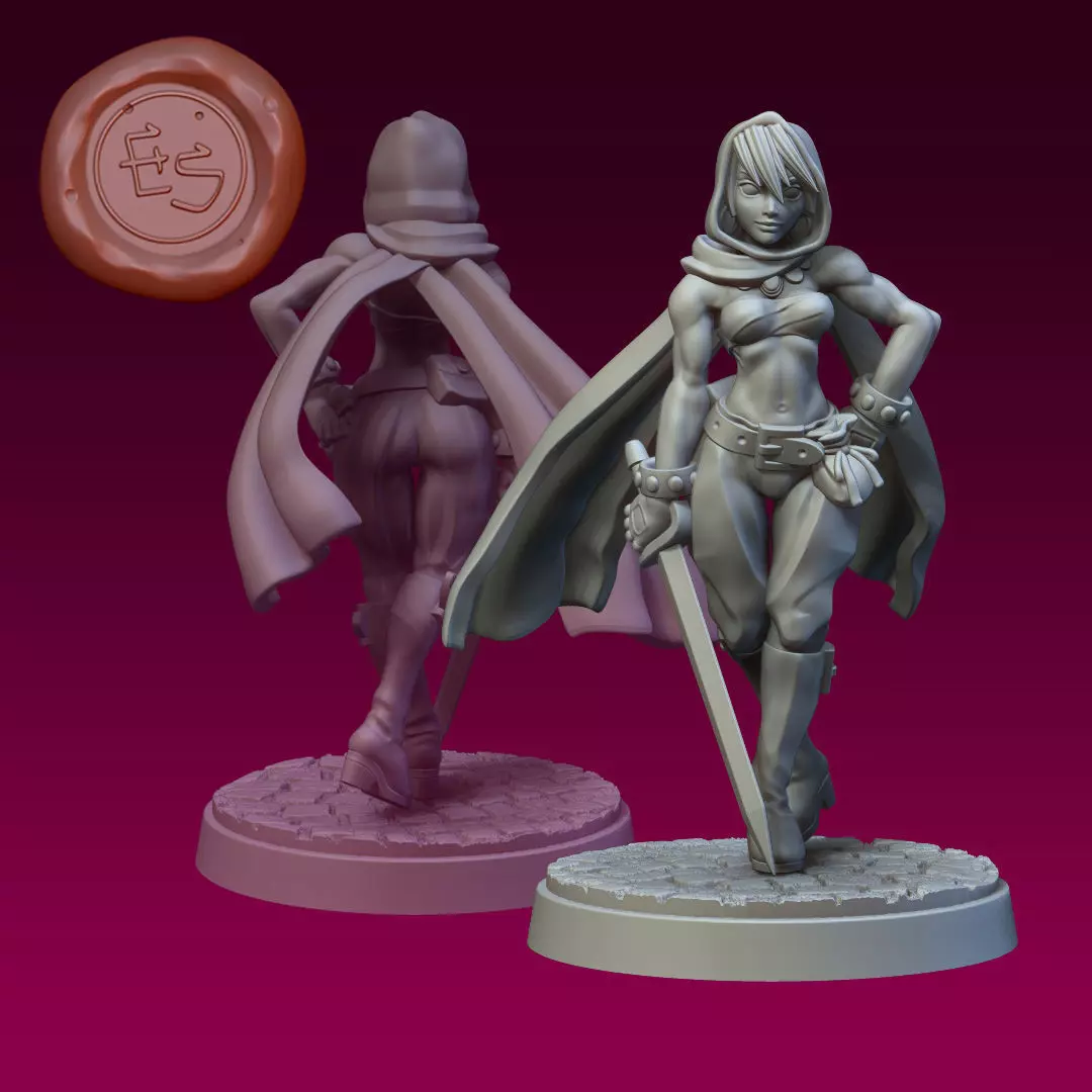 Moriah the Thief - DnD - 32mm 3D Print Miniature 3D print model_0