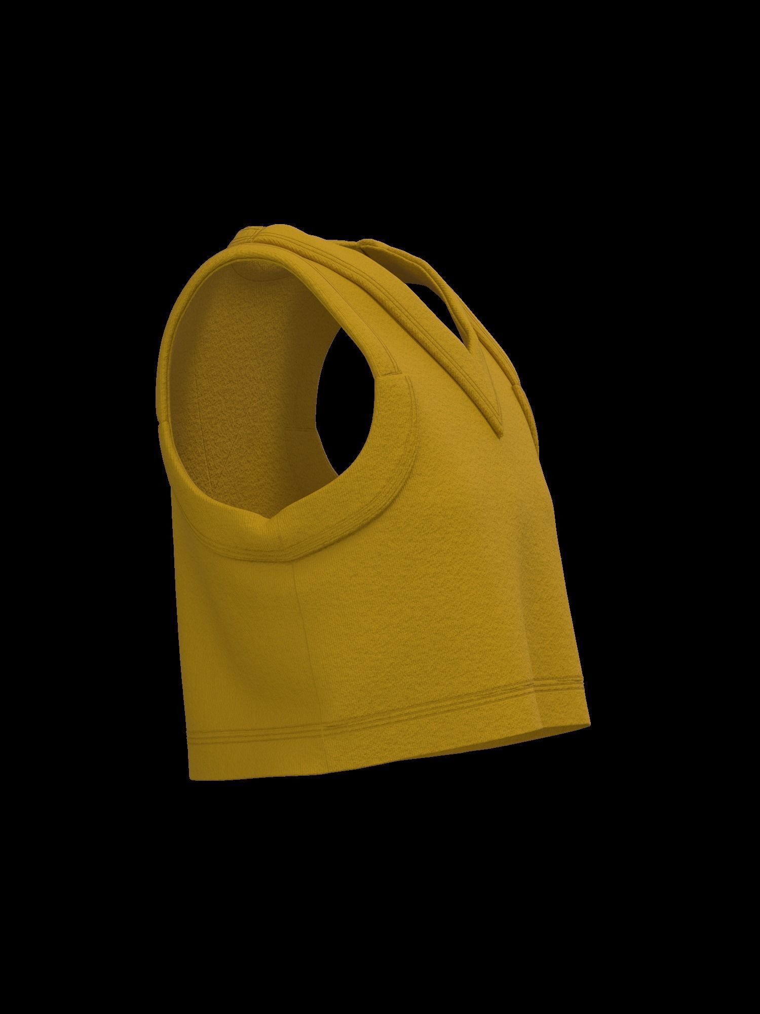 Female sweater vest 3D model_9