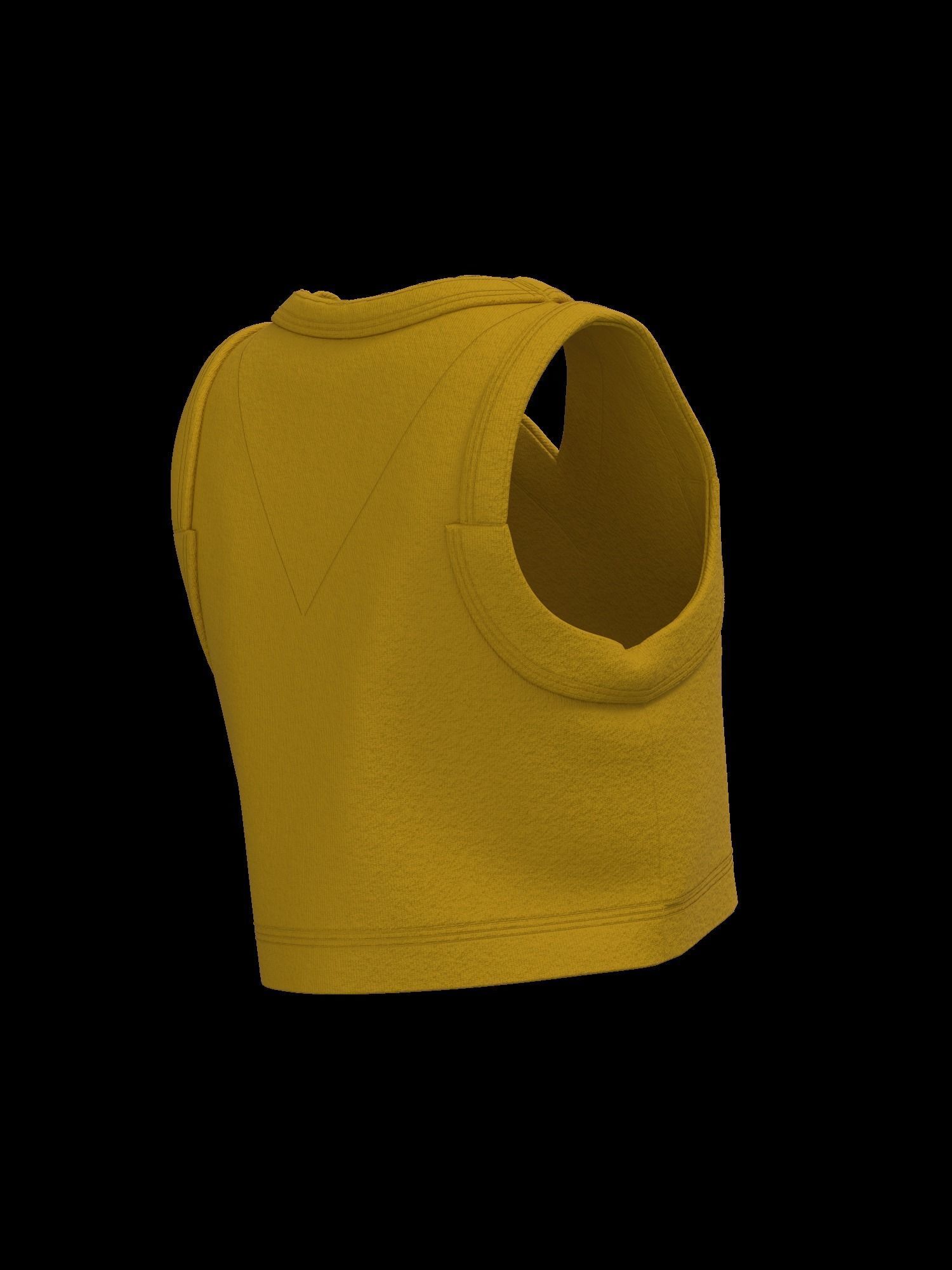 Female sweater vest 3D model_12