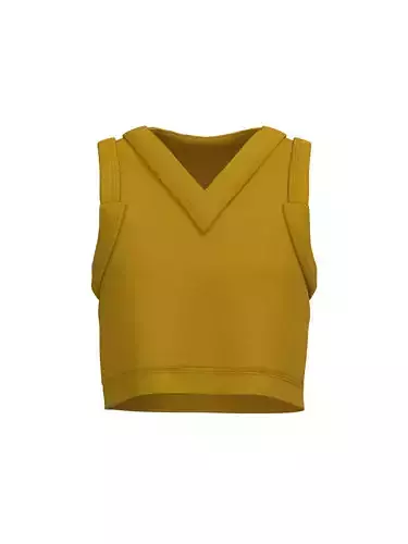 Female sweater vest 3D model