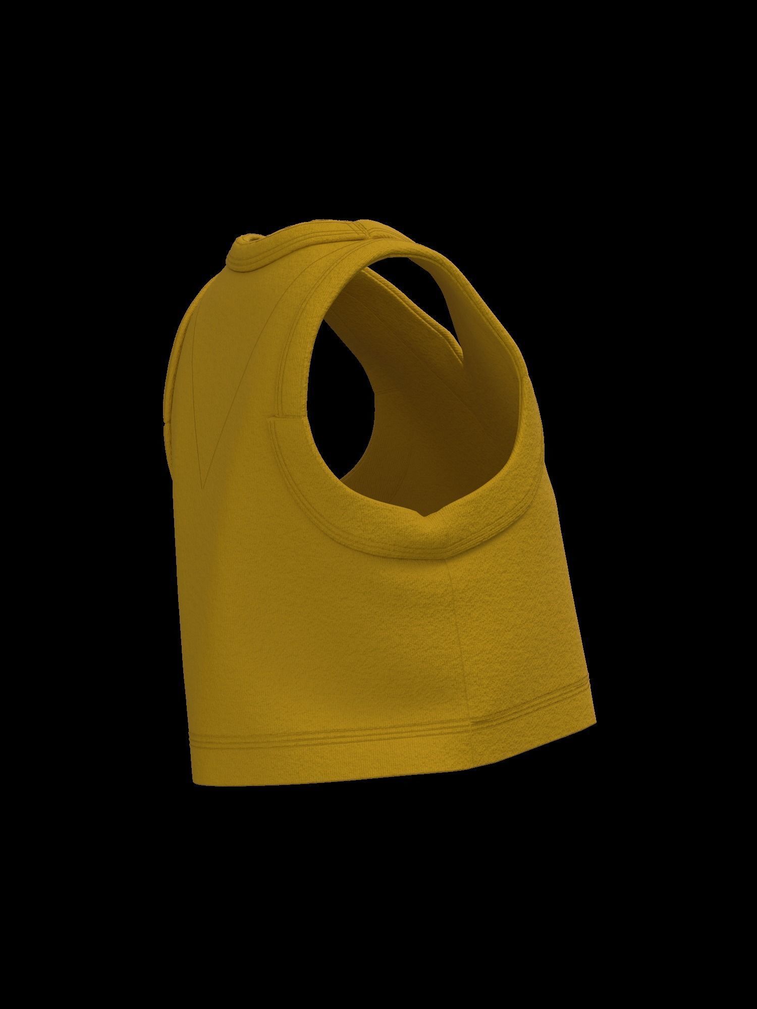 Female sweater vest 3D model_11