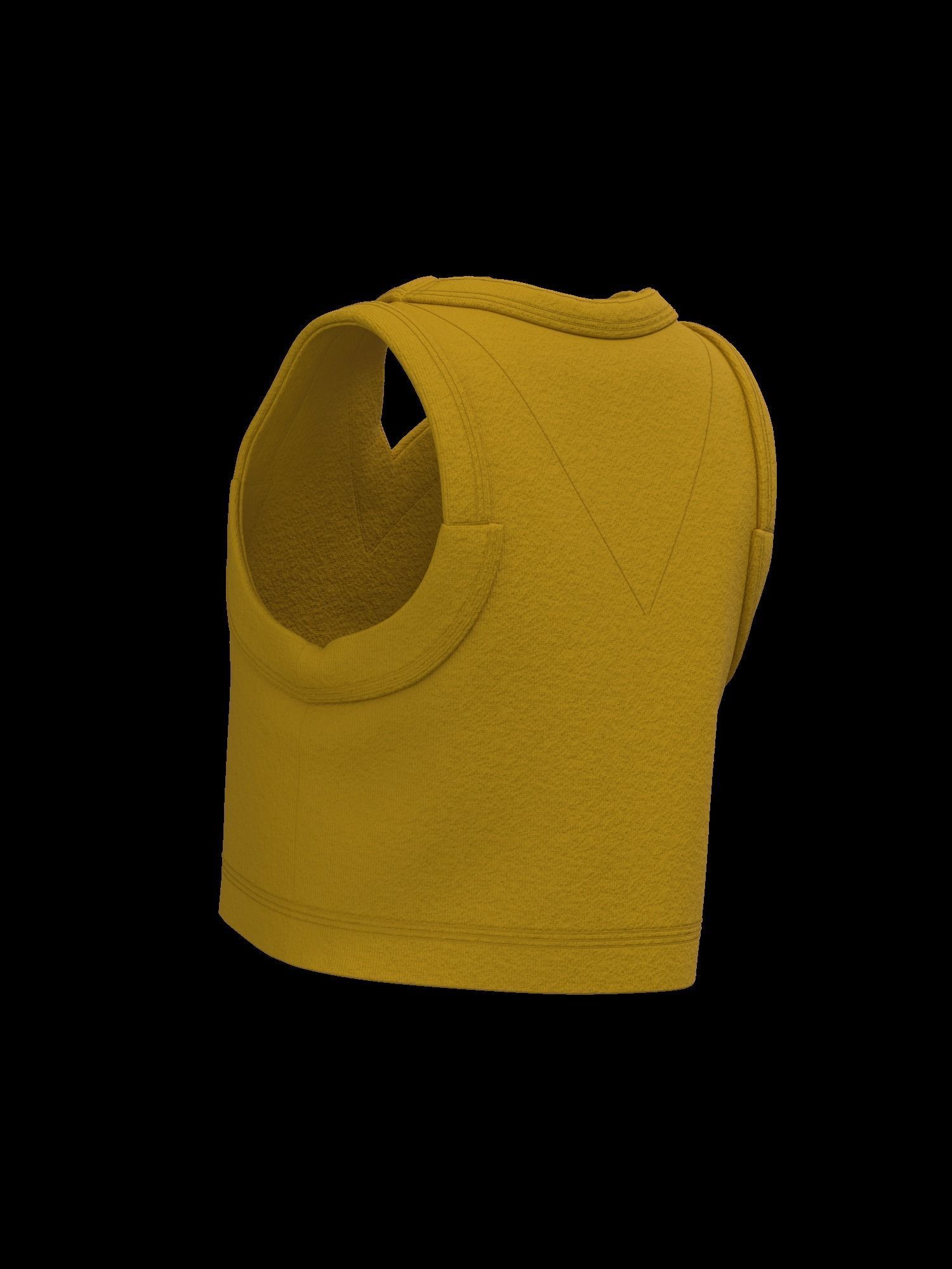 Female sweater vest 3D model_2