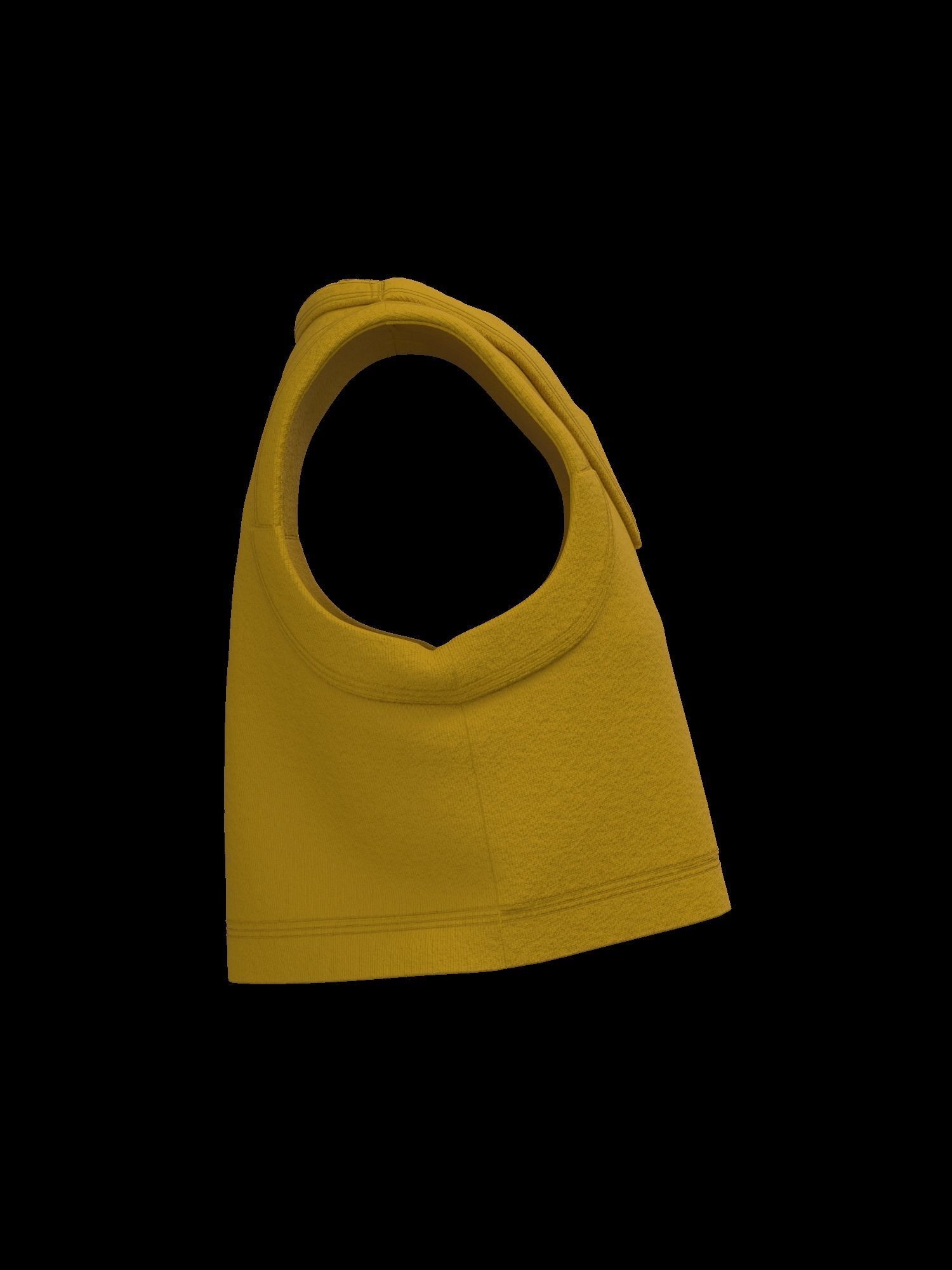 Female sweater vest 3D model_10