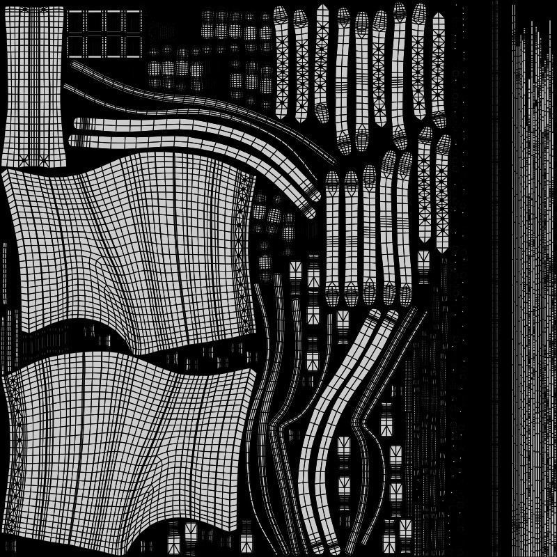 BDSM Pink restraint corset strap costume set Low-poly 3D model_13