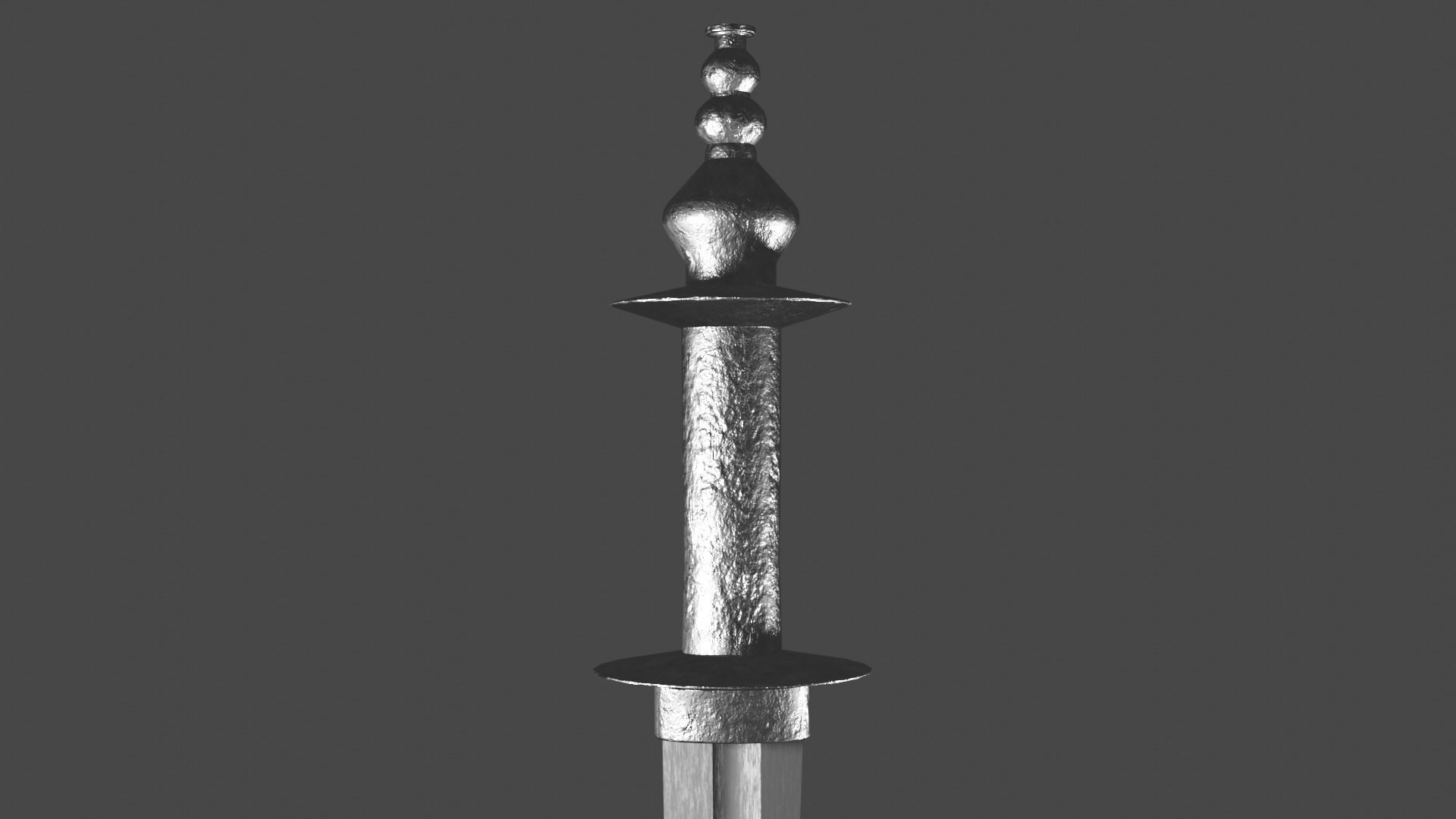 Excalibur sword with Khora handle Low-poly 3D model_8