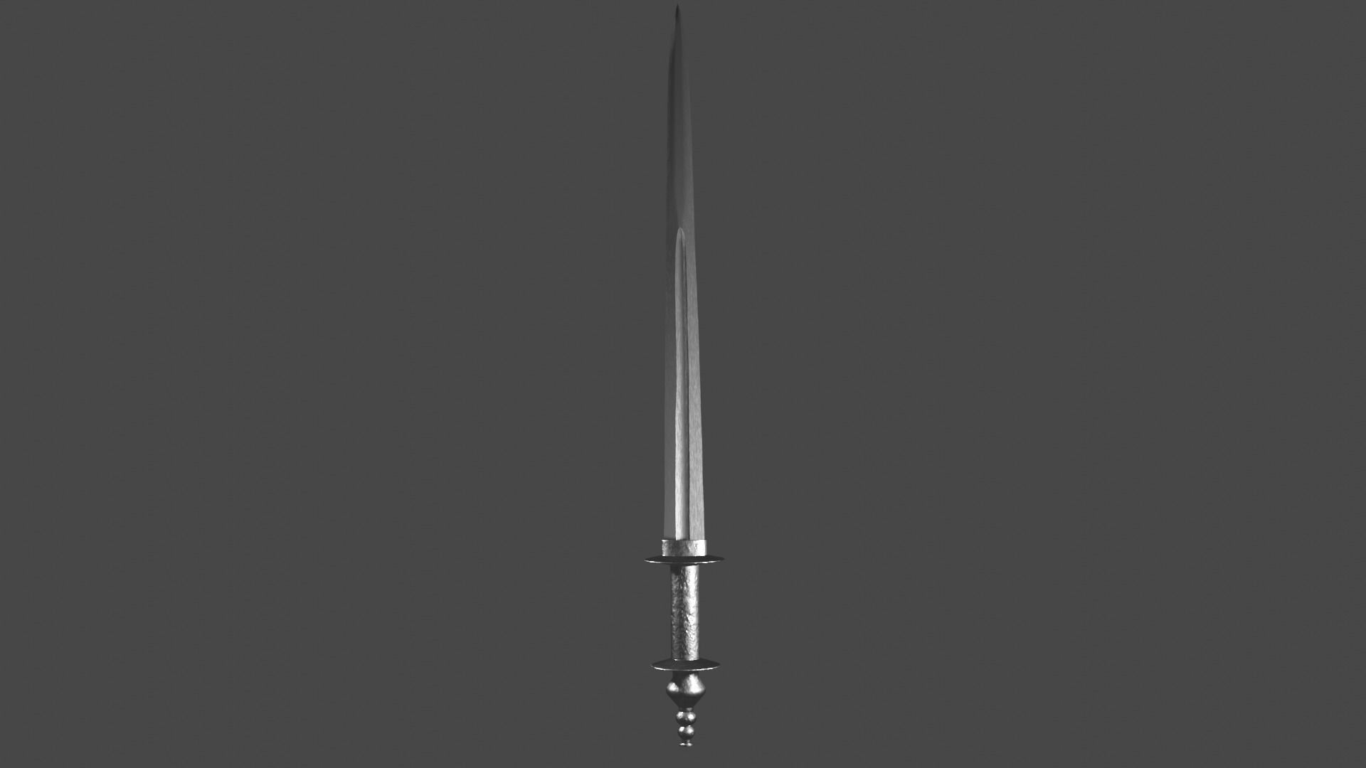 Excalibur sword with Khora handle Low-poly 3D model_6