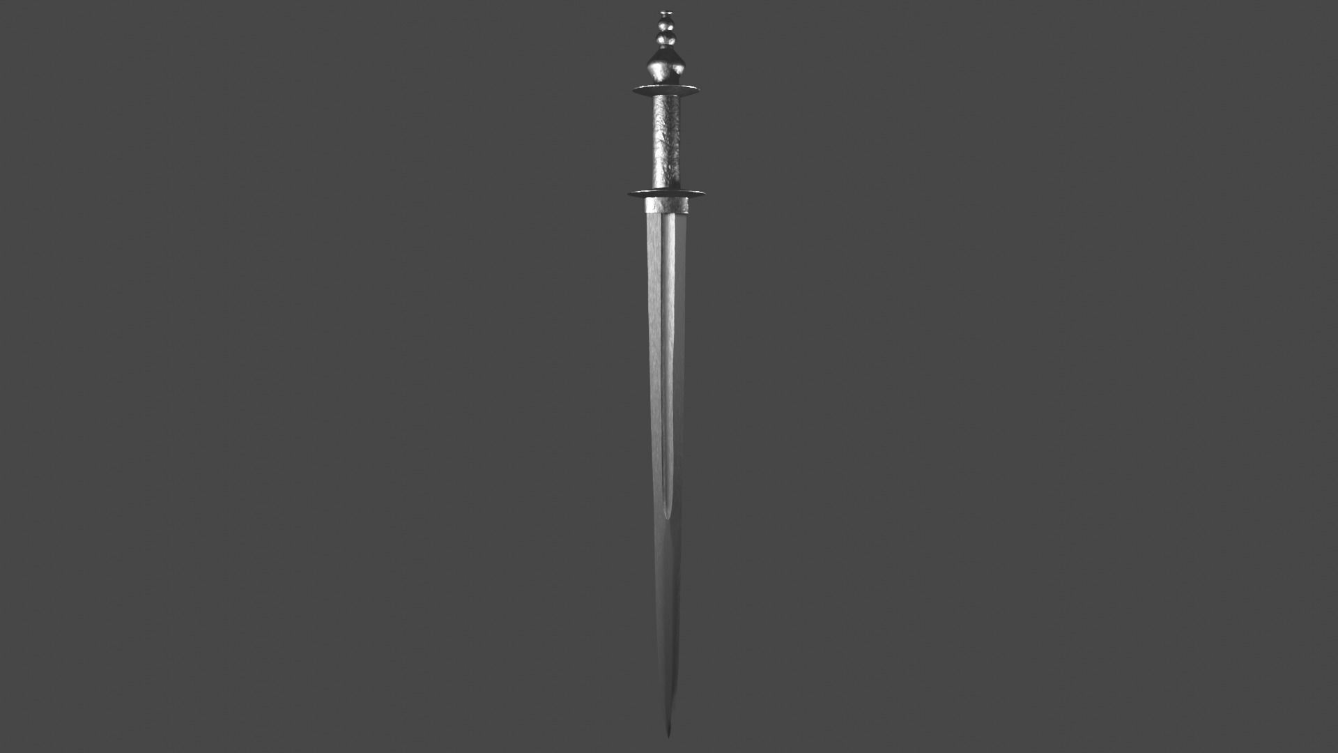 Excalibur sword with Khora handle Low-poly 3D model_7