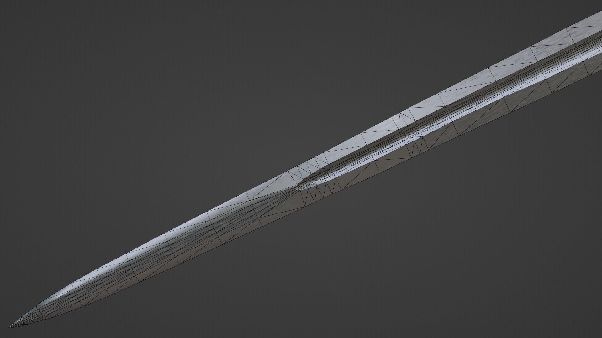 Excalibur sword with Khora handle Low-poly 3D model_10