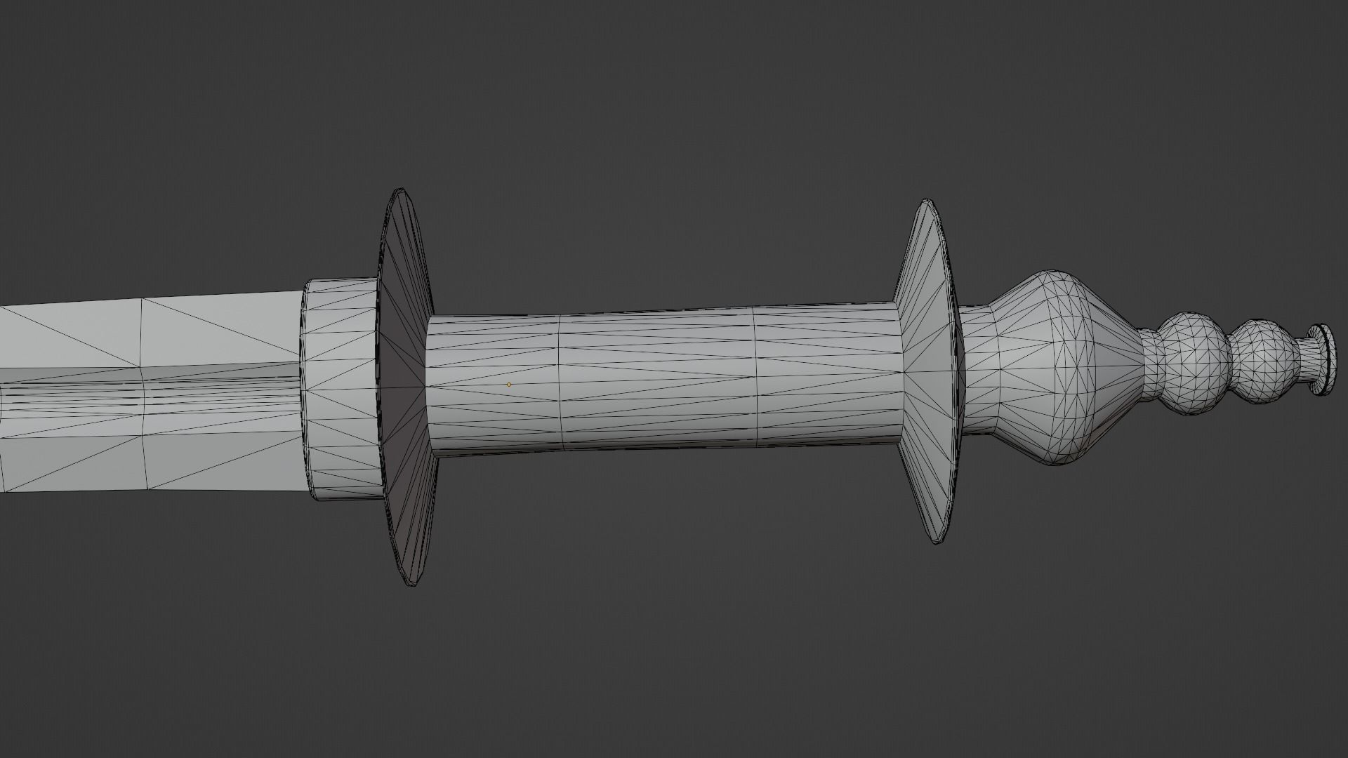 Excalibur sword with Khora handle Low-poly 3D model_13