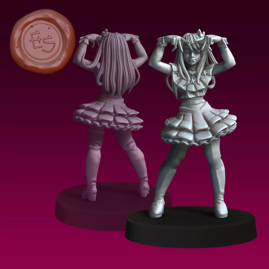 Ai Hoshino - Oshi no Ko - 32mm 3D Print Miniature 3D print model_0