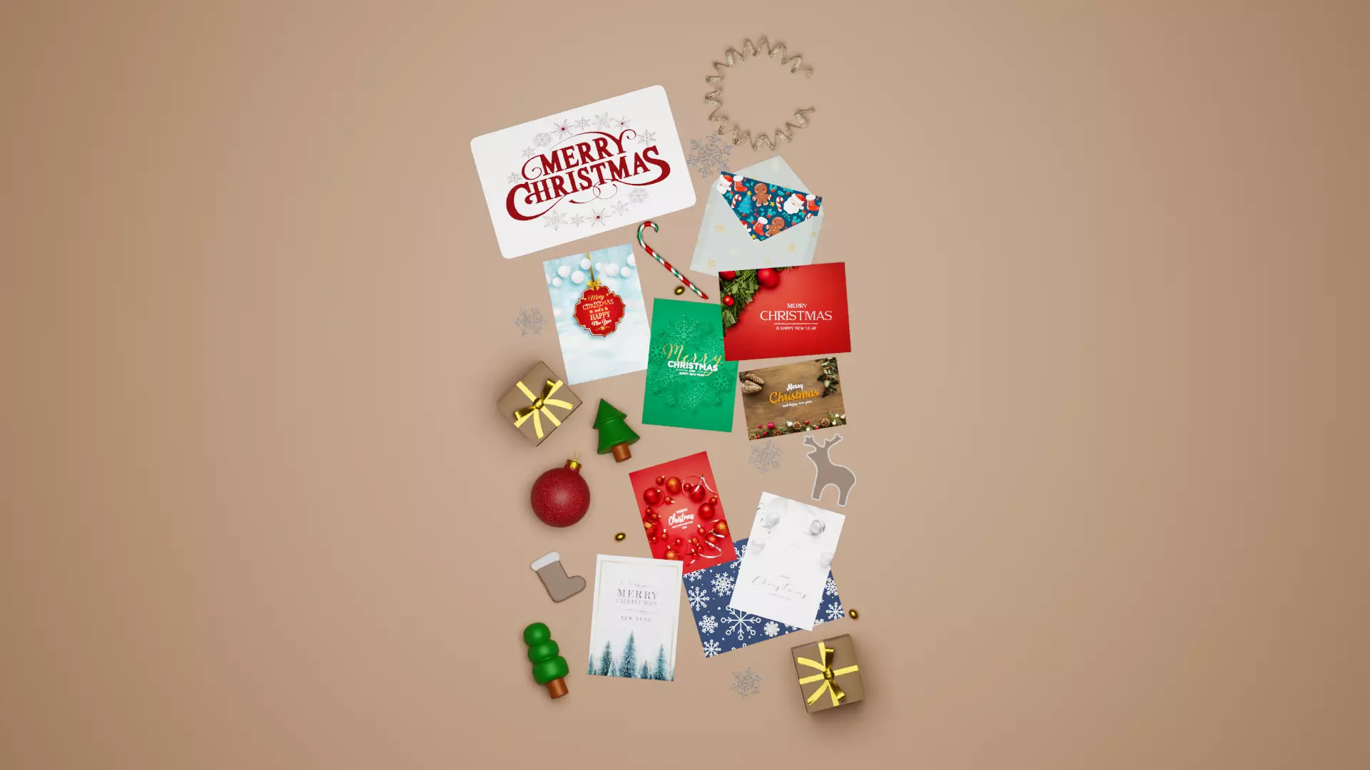 Christmas Decoration Set 3D model_0