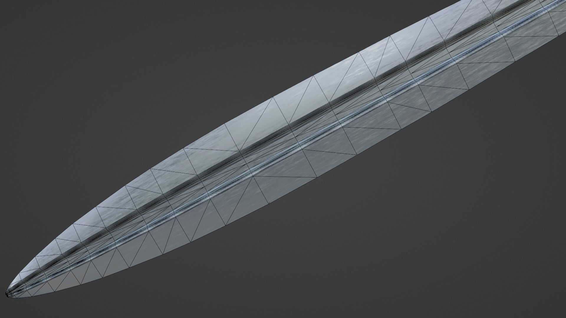 Xyphos sword with Spatha handle Low-poly 3D model_11