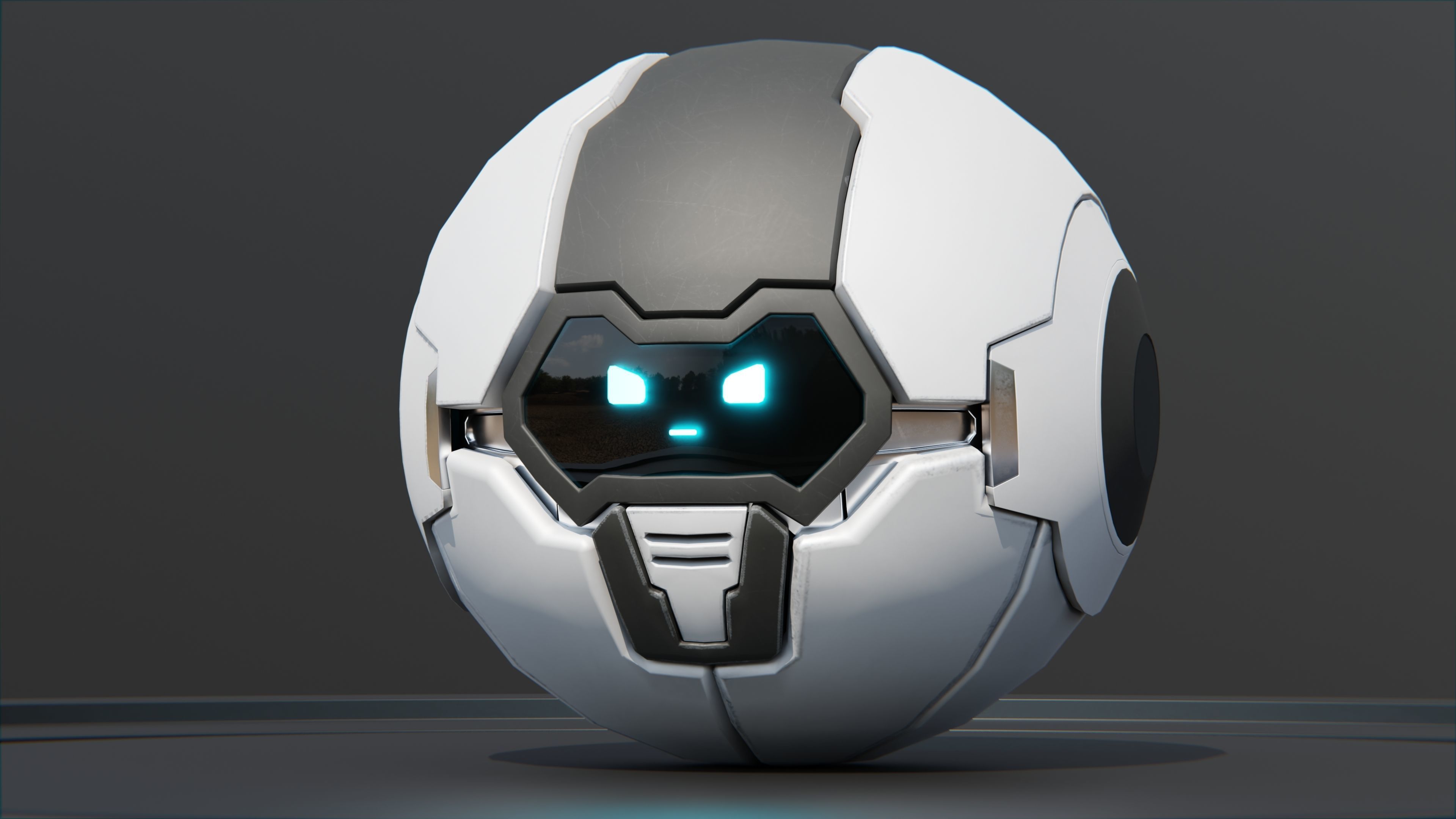 Spider Robot Low-poly 3D model_1