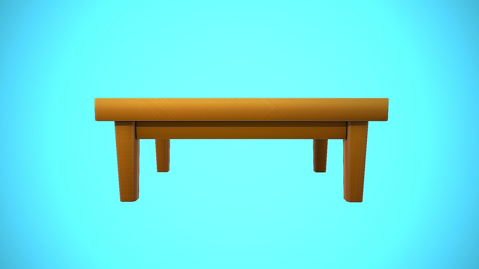 TABLE 02 FURNITURE CARTOON STYLIZED Low-poly 3D model_9