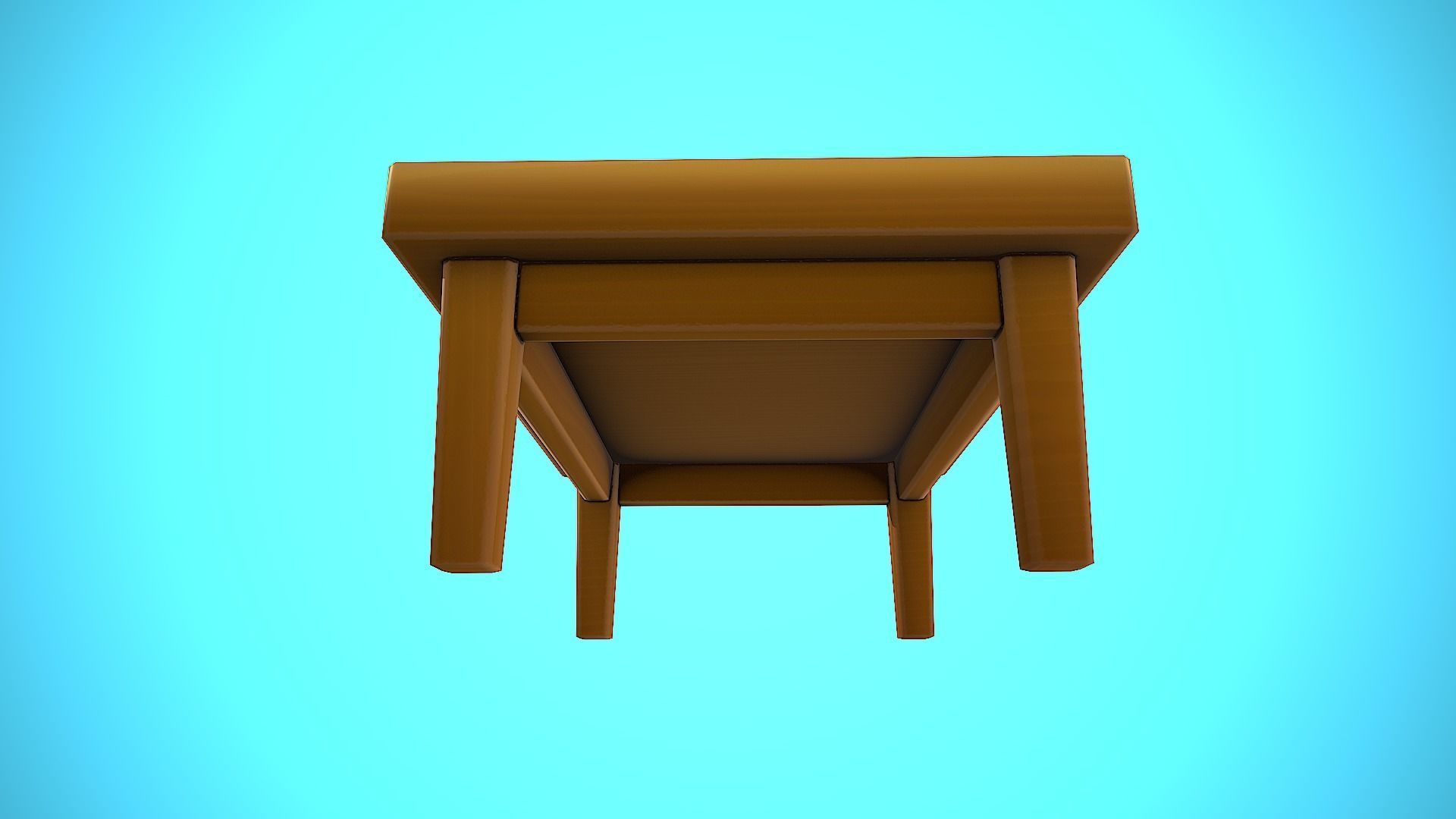 TABLE 02 FURNITURE CARTOON STYLIZED Low-poly 3D model_11