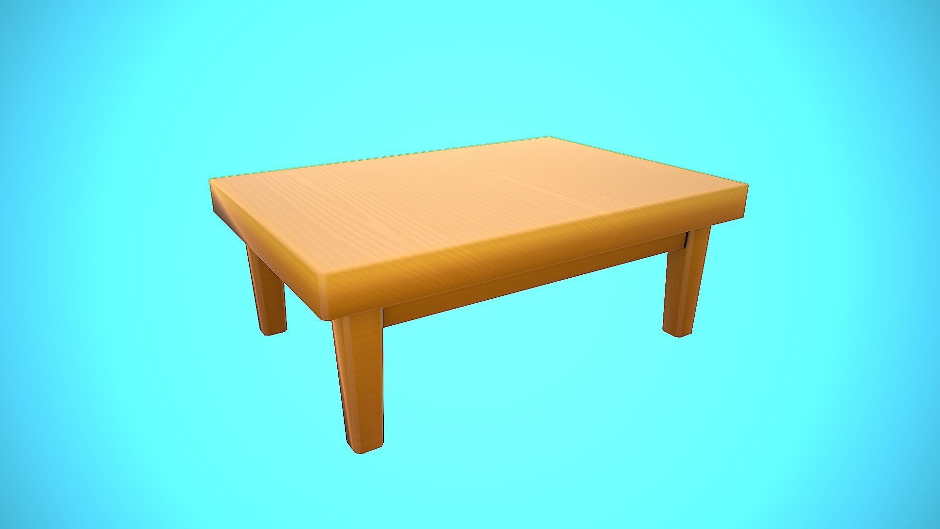 TABLE 02 FURNITURE CARTOON STYLIZED Low-poly 3D model_7