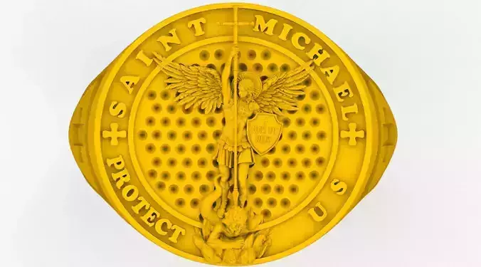 SAINT MICHAEL ARCHANGEL RING ANILLO SAN MIGUEL ARCANGEL