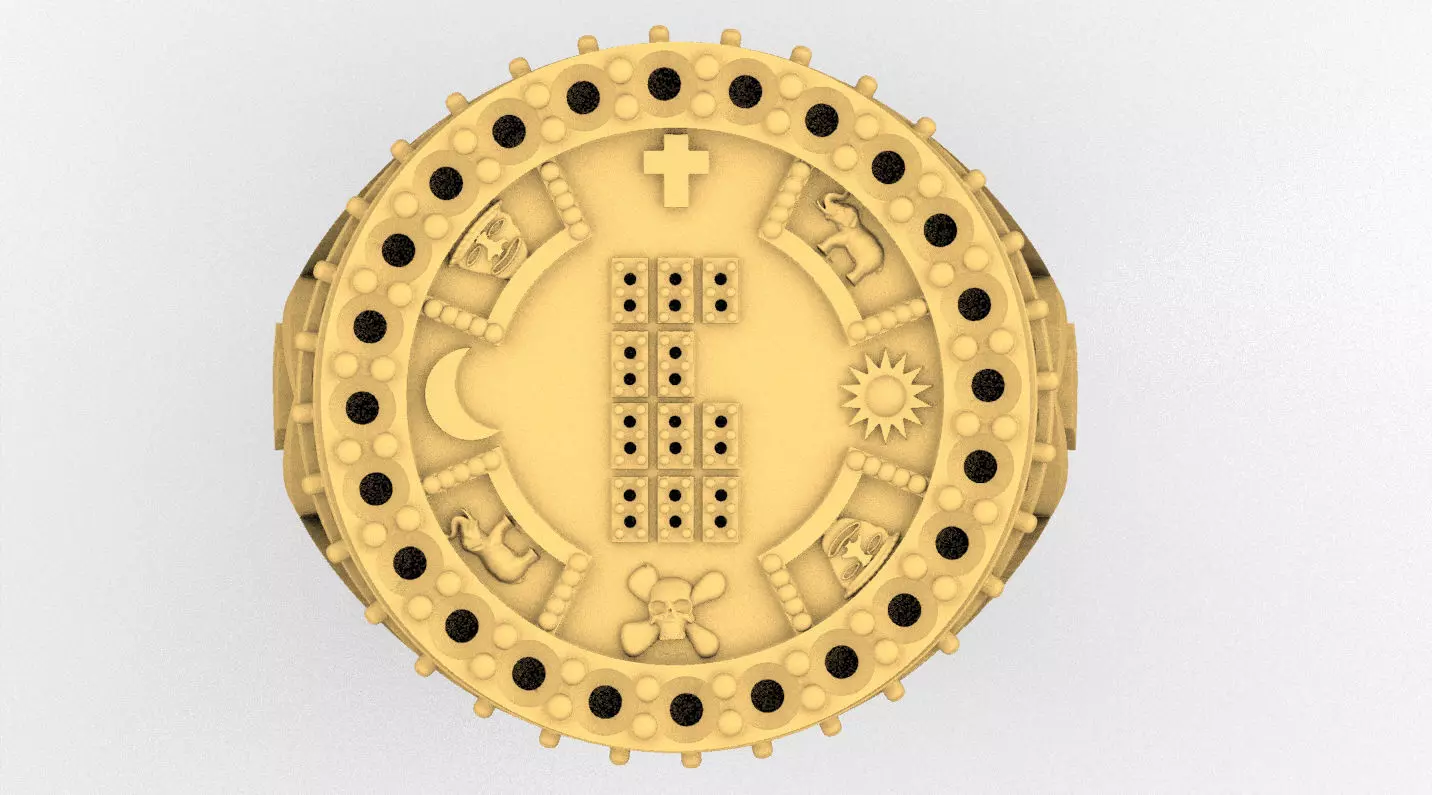 IFA RING YORUBA 3D print model