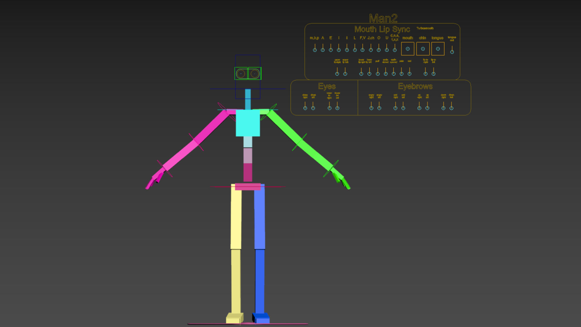 Young Man - Rigged Low-poly 3D model_22