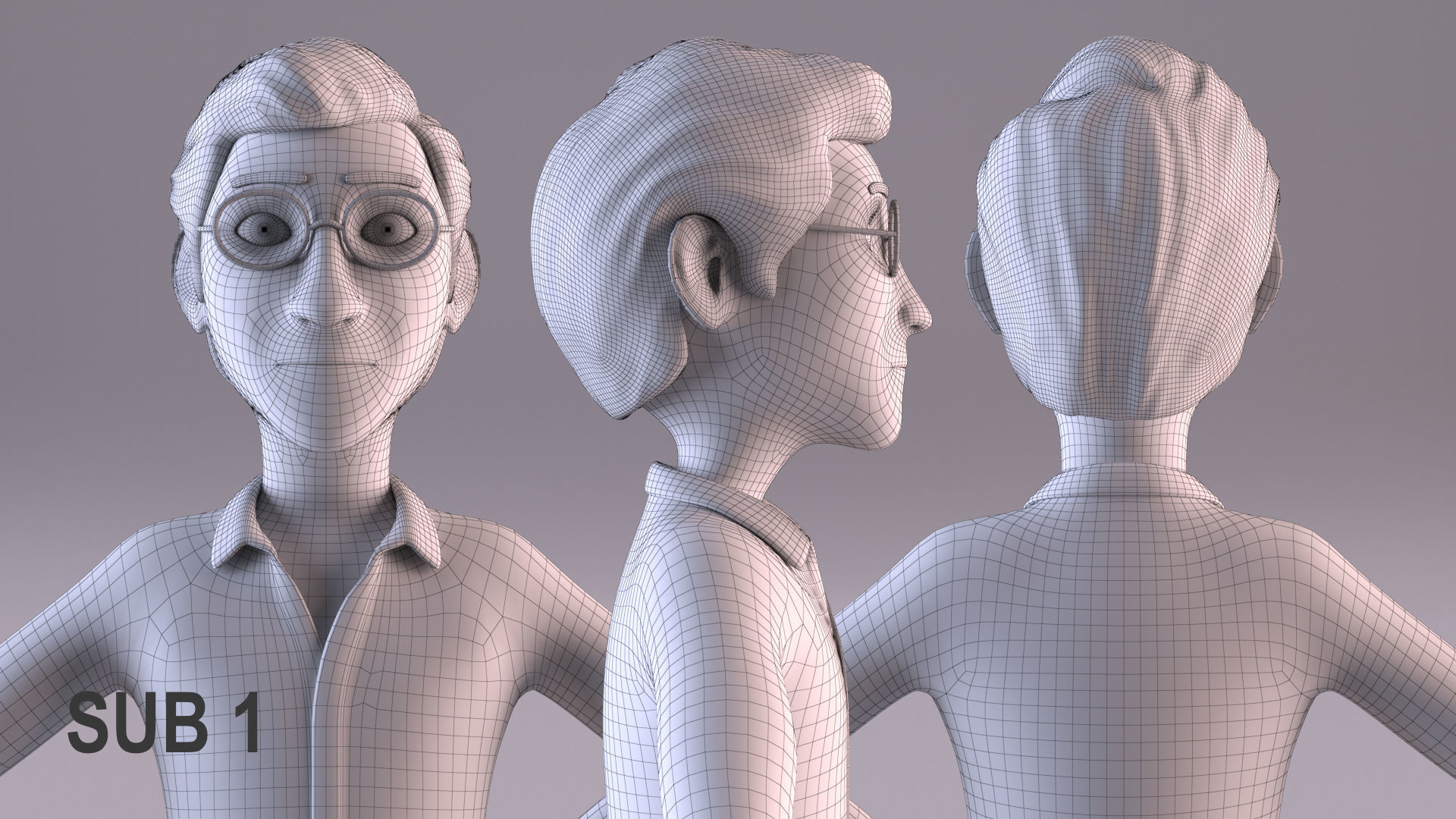 Young Man - Rigged Low-poly 3D model_18