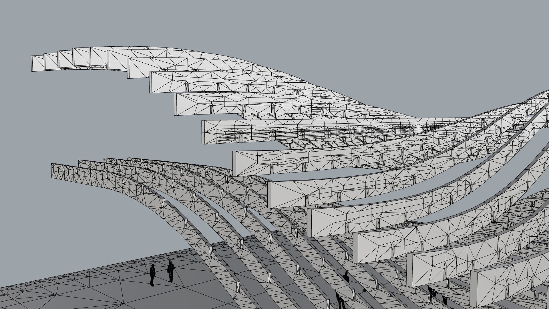 Waffle double Waves Structure 3D model_52