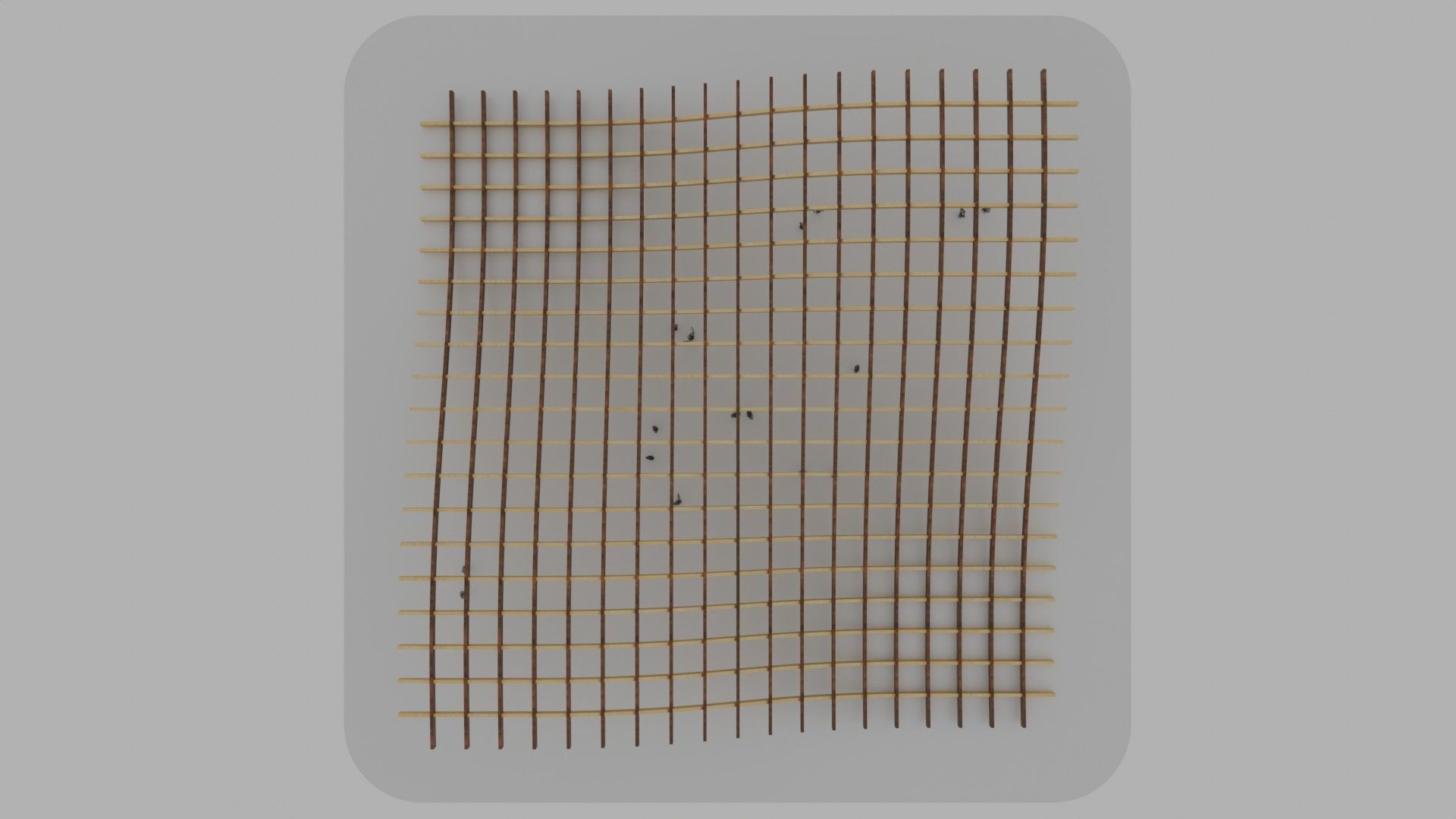 Waffle double Waves Structure 3D model_5