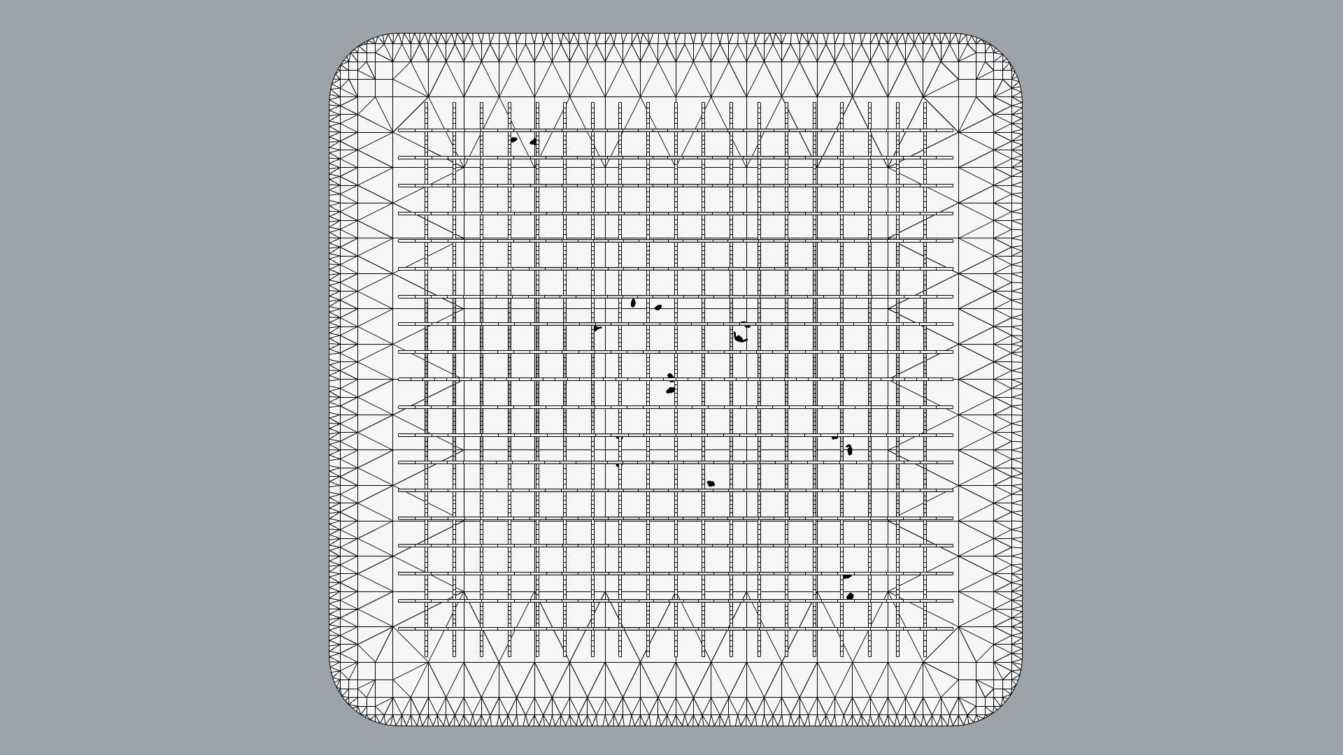 Waffle double Waves Structure 3D model_55