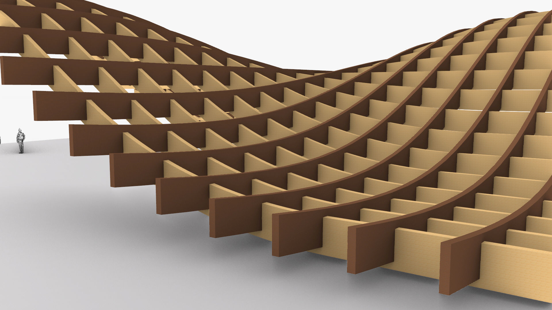 Waffle double Waves Structure 3D model_18