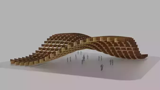Waffle double Waves Structure