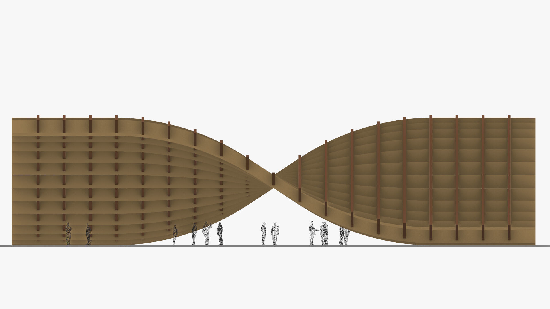 Waffle double Waves Structure 3D model_28