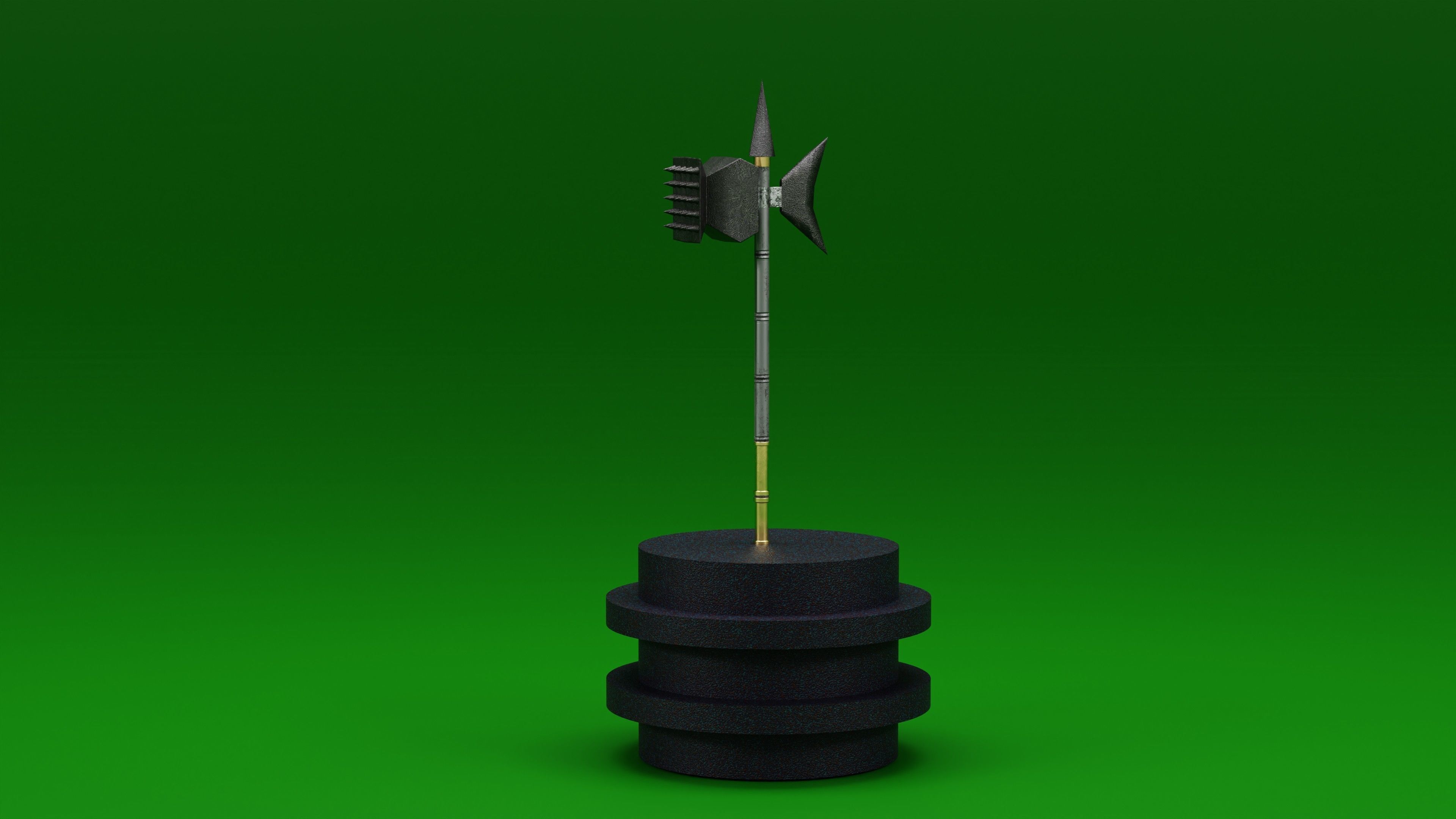 Hammer Low-poly 3D model_5