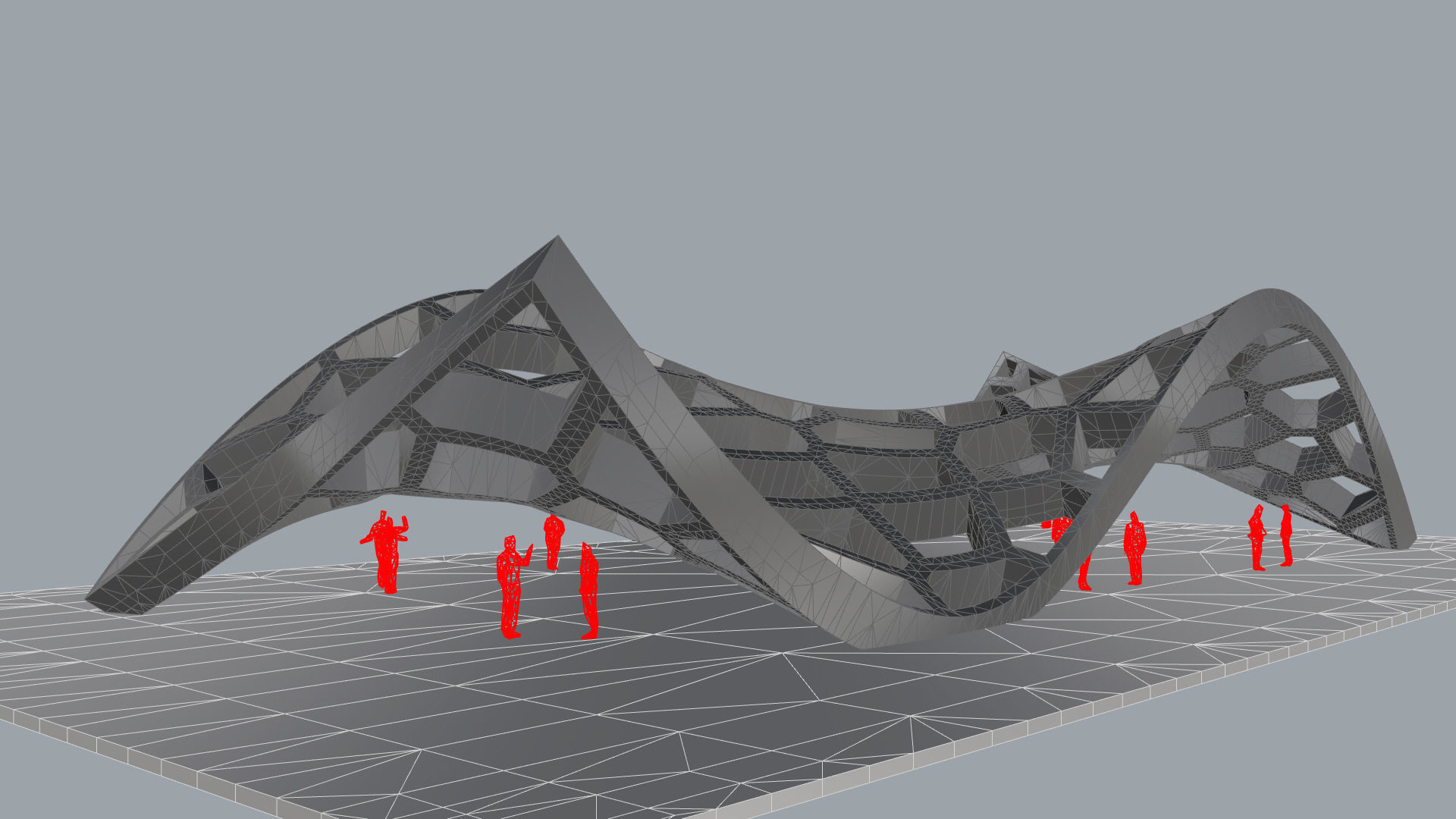 Wavy Cells Structure 3D model_36