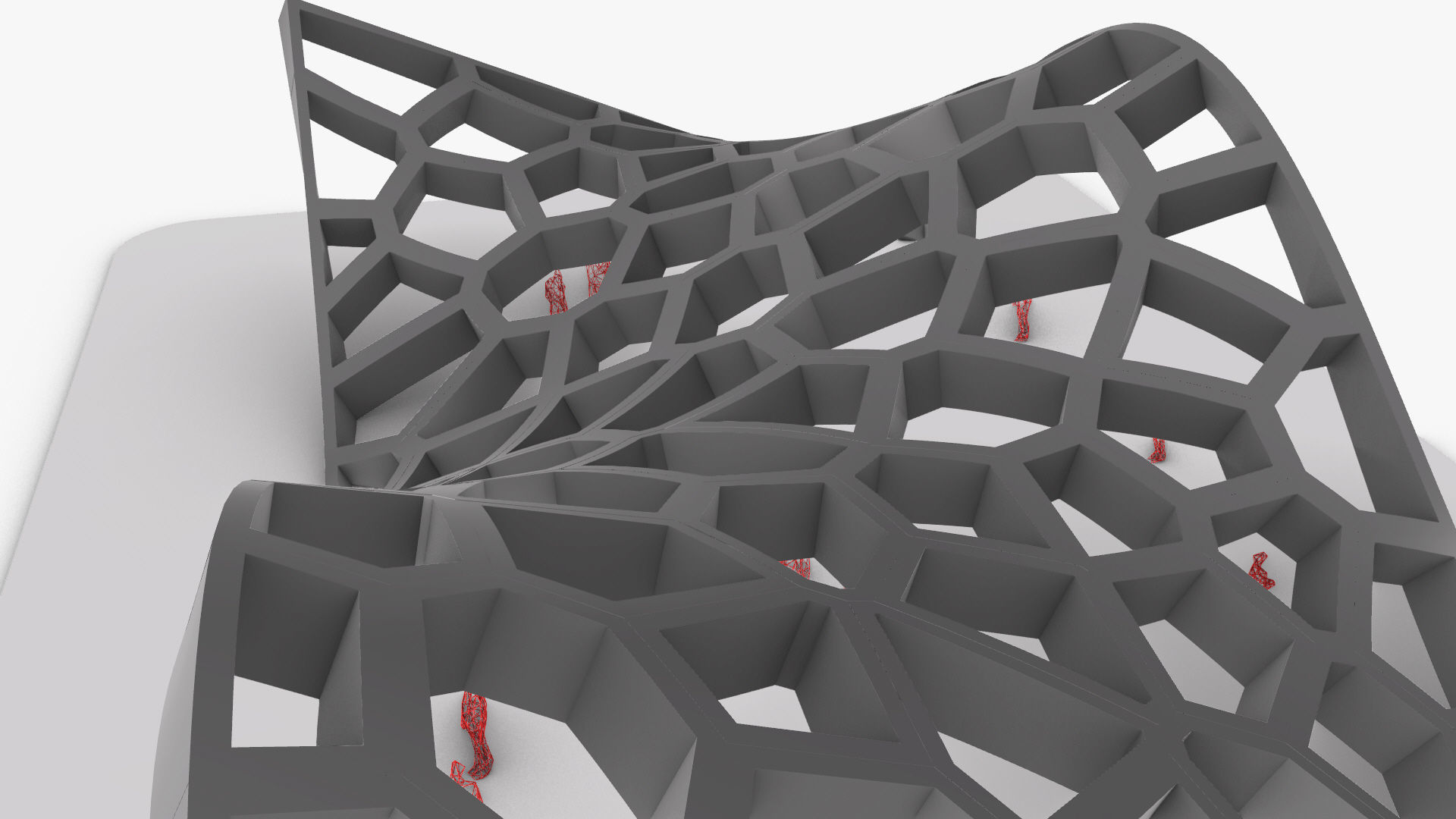 Wavy Cells Structure 3D model_13