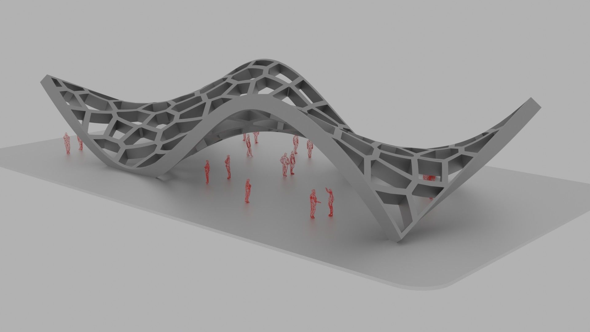 Wavy Cells Structure 3D model_28