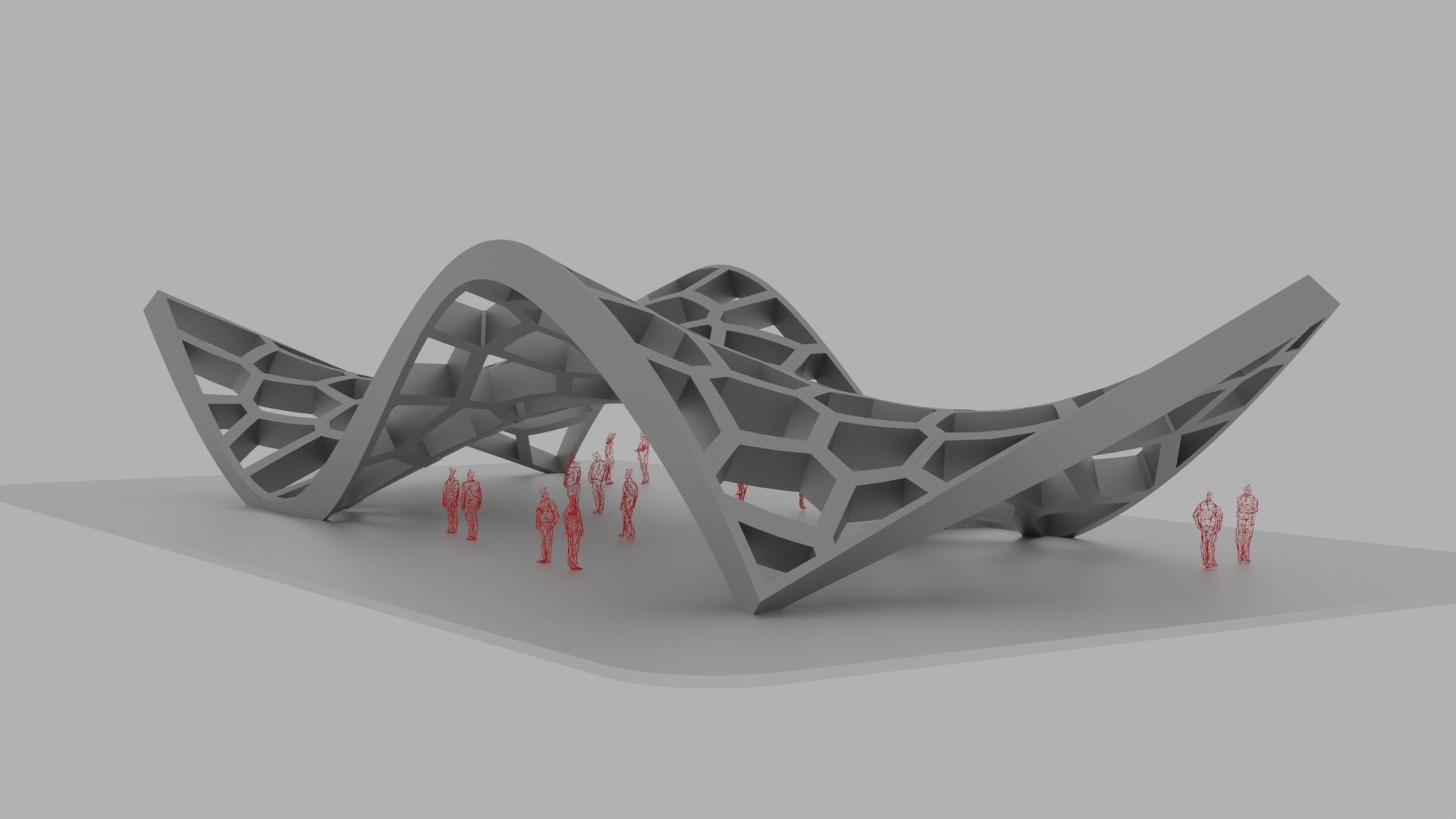 Wavy Cells Structure 3D model_27