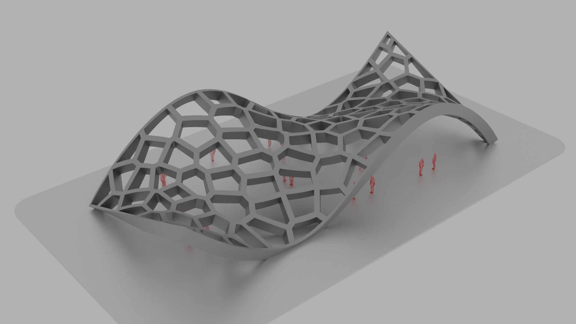 Wavy Cells Structure 3D model_29