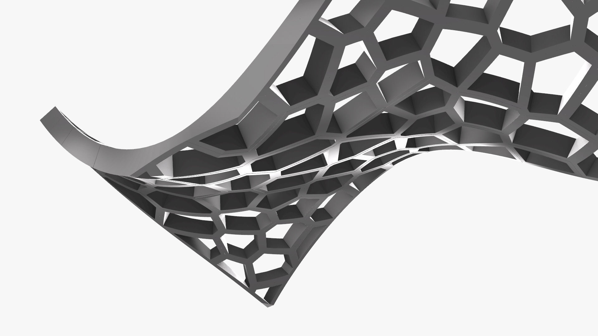 Wavy Cells Structure 3D model_22