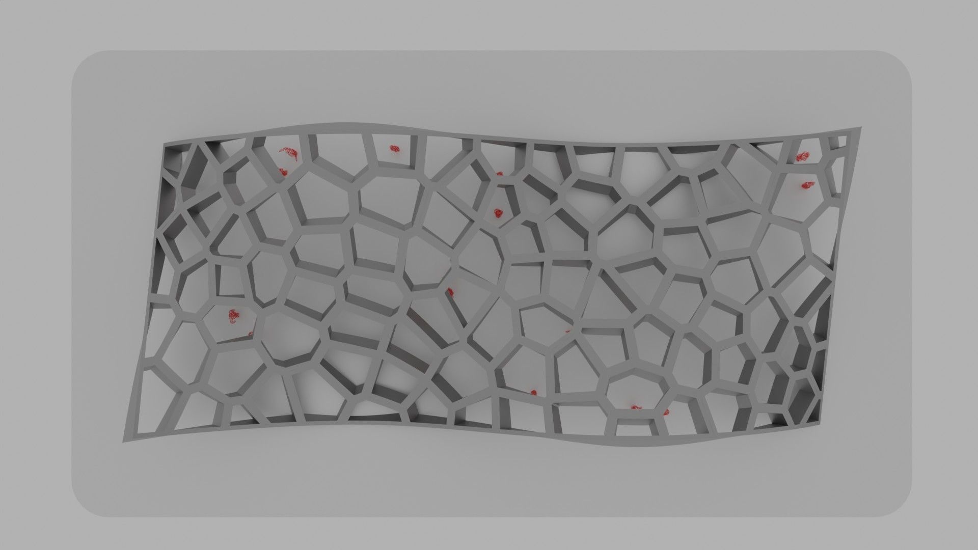 Wavy Cells Structure 3D model_30