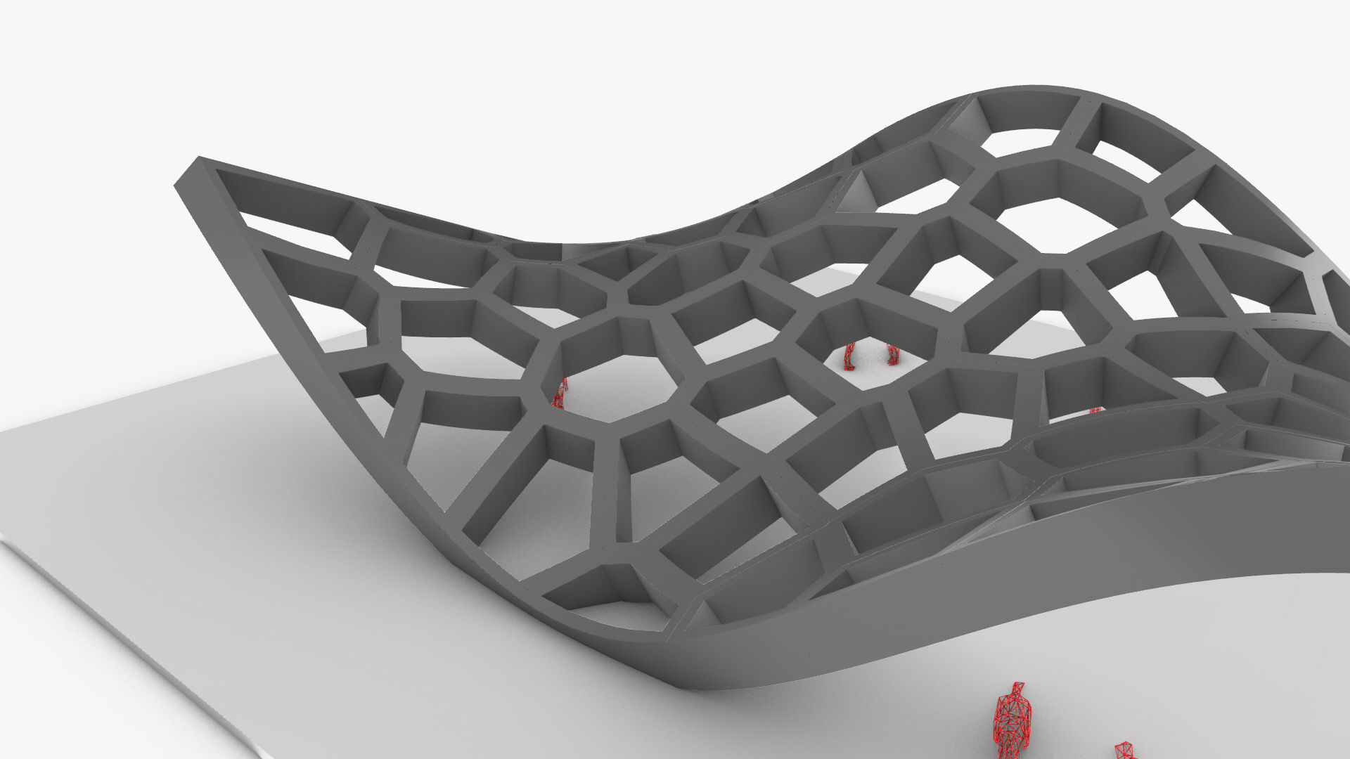 Wavy Cells Structure 3D model_12